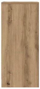 kézműves tölgy színű szerelt fa tálalószekrény 29,5x34x76 cm