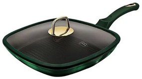 Berlinger Haus  Emerald Collection Grillserpenyő fedővel és titan felülettel, 28 cm