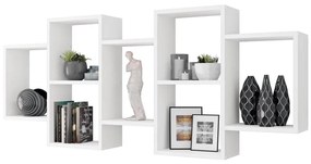 Fali polc TRIO 65x161 cm fehér