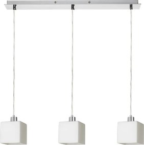 RENDL DADOS III 60 függőlámpa opálüveg/króm 230V LED E27 3x11W