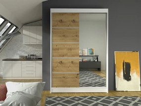 Ruhásszekrény Lawana 3 (fehér + artisan). 1069204