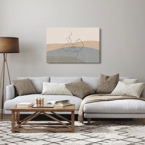 Kép - Line art csók (90x60 cm)