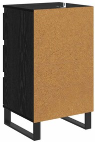 Széf fiókkal Musta tammi Faanyag