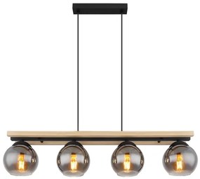 Globo 15569-4H - Csillár zsinóron CONNI 4xE27/25W/230V