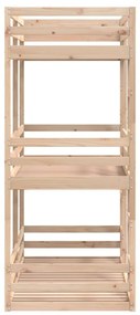 tömör fenyőfa háromszintes ágy 75 x 190 cm