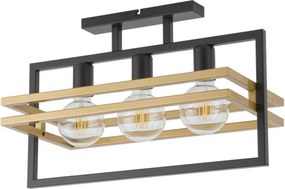 SIGMA LIGHTING 32404 MERCI Loft Mennyezeti Lámpa Fekete, Arany E27 IP20