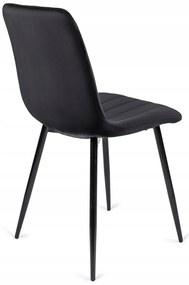 Fekete Bársony Étkezőszék IBIS