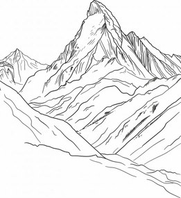 Poszter 56,6x86,4cm Hegyi vázlat