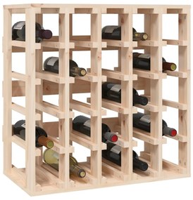 Tömör fenyőfa bortartó állvány 58,5 x 33 x 60,5 cm