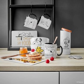 PEANUTS tálka szürke-fehér, Snoopy 600 ml