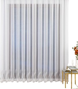 Készre hímzett függöny ráncoló szalaggal – sima napellenző 550X220