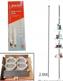 Sarok zuhanypolc Ikonka Állítható 320 cm