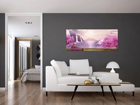 Tó képe (120x50 cm)