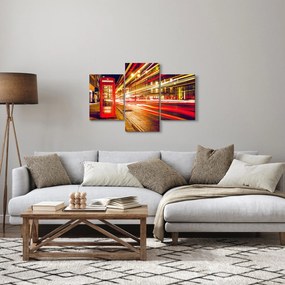 Kép - piros telefonfülke (90x60 cm)