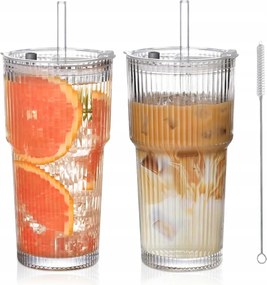 2x Latte Kávés Tea Pohár 600 ml