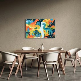 Kép - Vidám dinoszauruszok (90x60 cm)