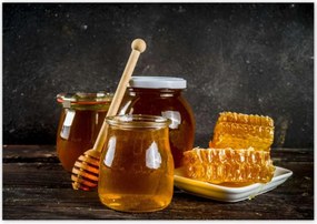 Poszterek 100x70 Méhészet mézes tégelyek
