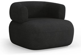 Fekete buklé fotel Jenny – Micadoni Home