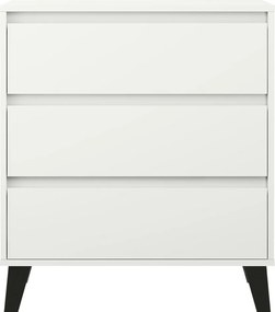 Komód, fehér, BOGAN NEW 3S70