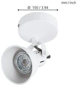 Eglo 98393 - LED Fali spotlámpa SERAS 1xGU10/3,3W/230V