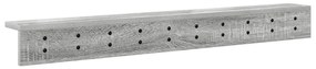 Fali Kabáthorog Szürke sonoma 100 x 10.5 x 10.5 cm Faanyag