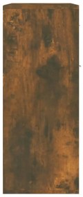 füstös tölgy színű szerelt fa tálalószekrény 60 x 30 x 75 cm