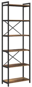 Könyvszekrény Régi fa 60 x 30 x 188 cm Faanyag