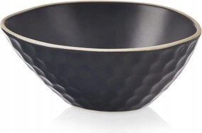 Uzsonnás Tál Kerámia Fekete Tea Time 130 ML Dekoratív