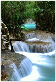 Poszterek 135x200 Fa malom a folyón