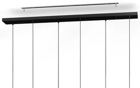 Eglo 390126 - Csillár zsinóron BASIDANO 6xE27/40W/230V fekete