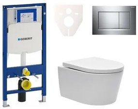 Fali WC szett Geberit előtétfalas szereléshez + SAT Brevis WC SIKOGES3W6