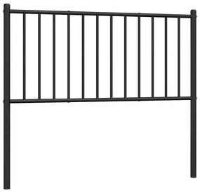 fekete fém fejtámla 100 cm