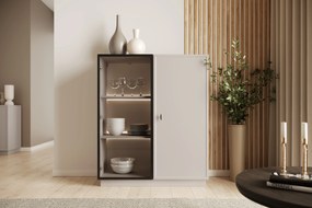 Lorini vitrin 100 cm - kasmír / fekete T-bar fogantyú