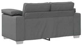 Kétfős kanapé Sötétszürke 120 cm-es Szövet