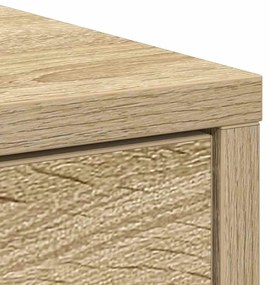 sonoma tölgy komód fiókokkal és ajtókkal 70,5x34x74,5 cm
