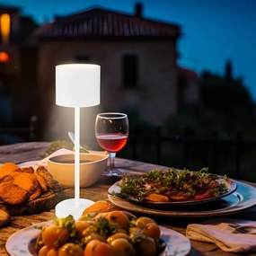 Briloner 7521016 - SIGO LED dimmelhető asztali lámpa 2,5W/5V IP44 2600 mAh fehér