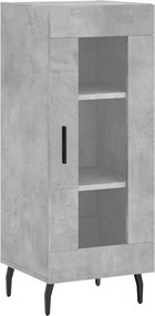 vidaXL betonszürke szerelt fa tálalószekrény 34,5 x 34 x 90 cm