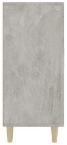 betonszürke szerelt fa tálalószekrény 90 x 34 x 80 cm