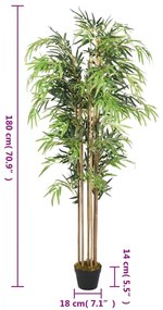 zöld mű bambuszfa 1605 levéllel 180 cm