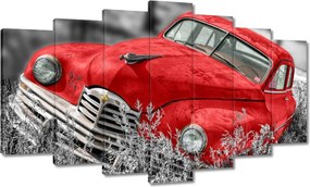 Vászonkép 140x80 Piros régi autó