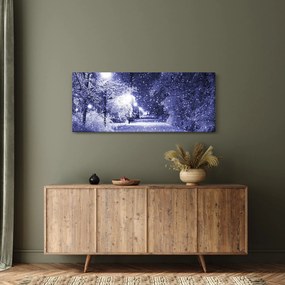 Kép - varázslatos téli éjszaka (120x50 cm)