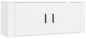 2 db fehér falra szerelhető TV-szekrény 100 x 34,5 x 40 cm