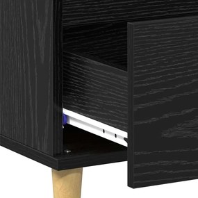 vidaXL Dohányzóasztal fiókkal Fekete tölgy 90 x 50 x 35 cm Faanyag