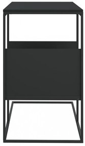 fekete szerelt fa kisasztal 55x36x59,5 cm