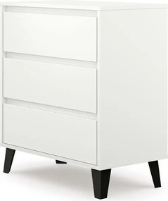 3S Scandi komód, fehér