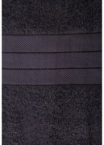 Antracitszürke frottír pamut törölköző szett 4 db-os 50x100 cm – Good Morning