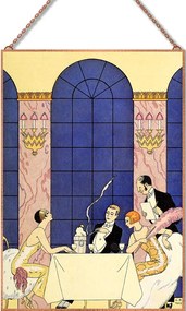 George Barbier - Gourmandise üvegkép, falikép