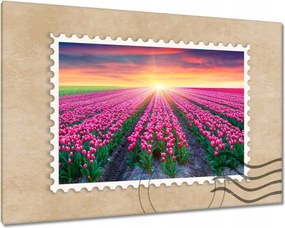 Vászonkép 90x60 Tulipánok tengere Virágok