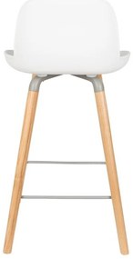 Alber Kuip 2 db fehér bárszék, ülésmagasság 65 cm - Zuiver