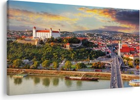 Kép - panoráma, Pozsony, Szlovákia (90x60 cm)